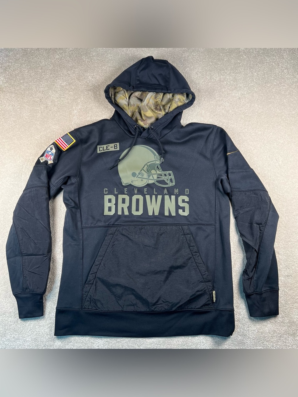 Nike Cleveland Browns Hoodie Salute To Service Sideline Performance 2020 Medium
